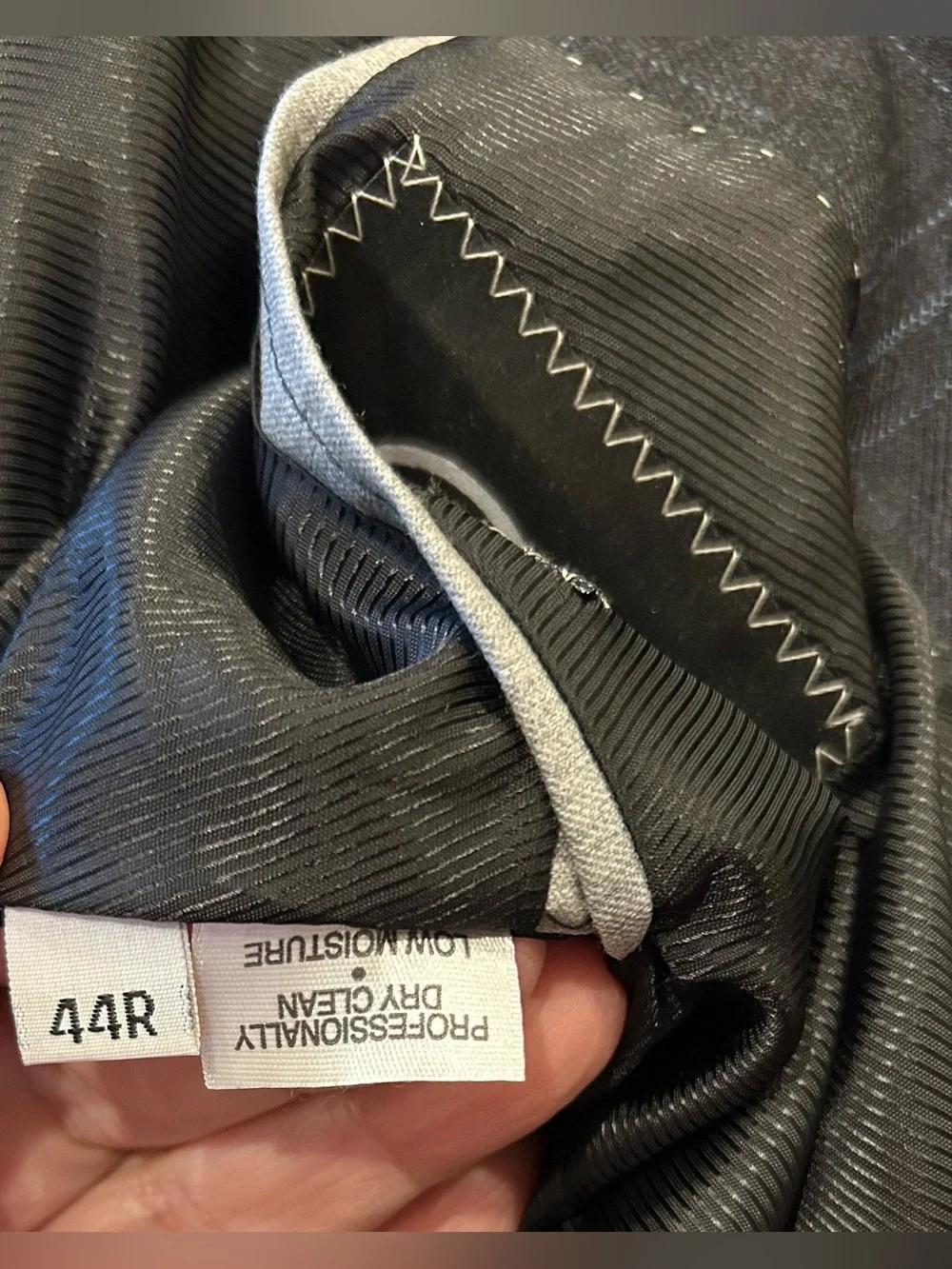 Hart Schaffner Marx Windowpane Sport Coat Blue &Charcoal Windowpane Worsted Wool